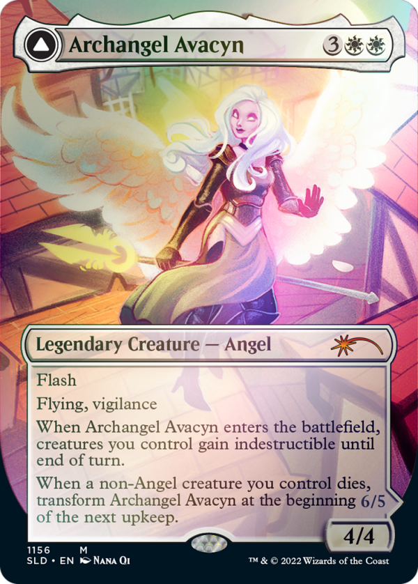 Archangel Avacyn    Avacyn, the Purifier (Borderless) [Secret Lair: From Cute to Brute] For Sale